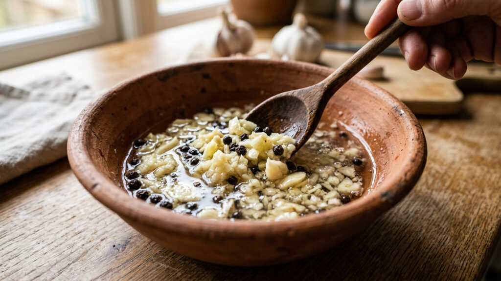 Macerado de alho com pimenta-do-reino e vinagre de álcool: o inseticida caseiro de choque para eliminar pulgões-de-raiz nas plantas do vaso