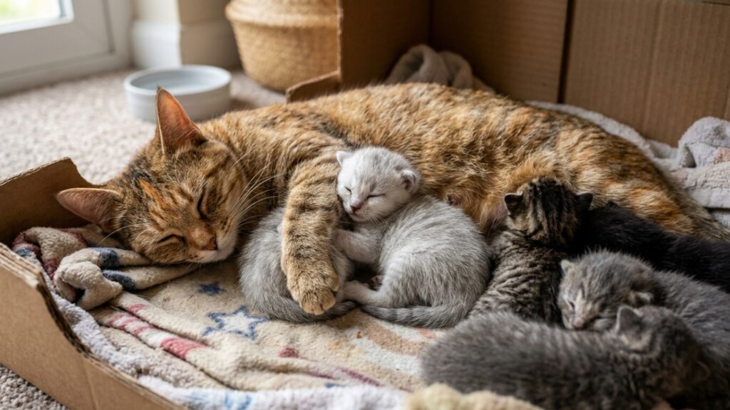 Filhote de gato de apenas 82 gramas é encontrado sozinho em uma calçada, ganha uma nova mãe adotiva e passa a viver cercado de carinho entre outros gatinhos