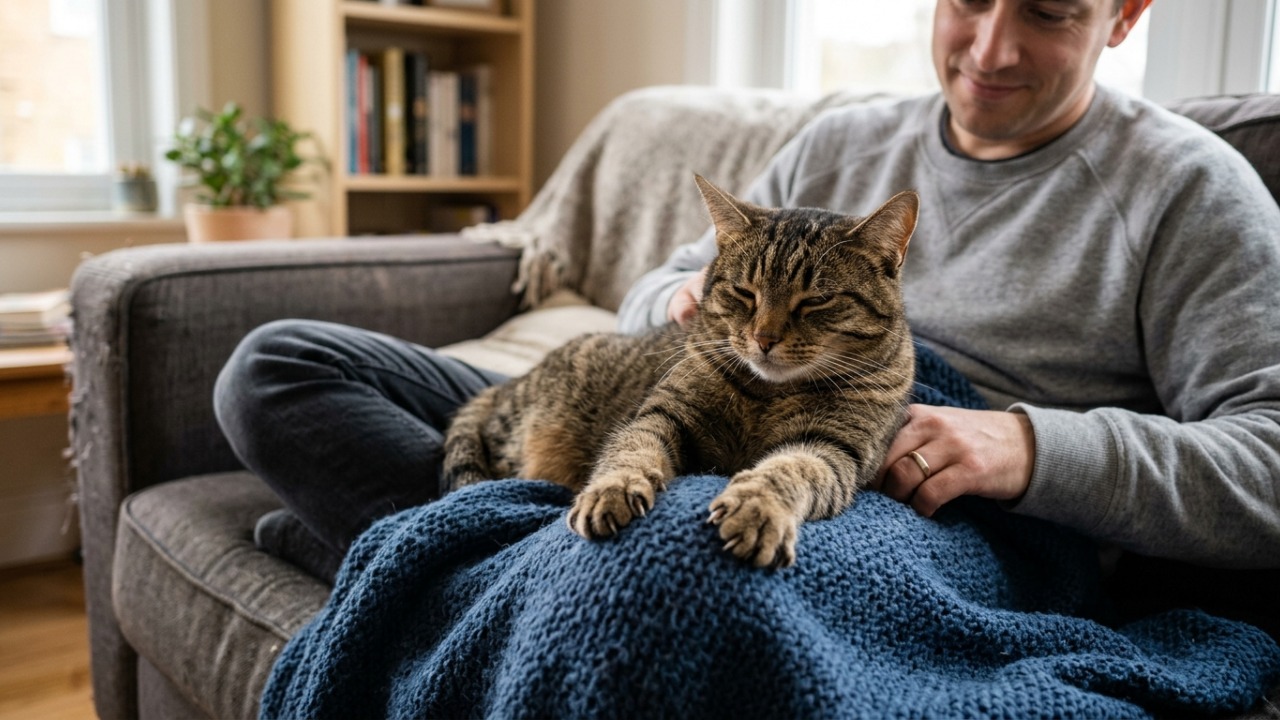 Gato “amassando pão” no colo do tutor não está apenas brincando: biólogos explicam o que esse hábito revela sobre infância, relaxamento e afeto