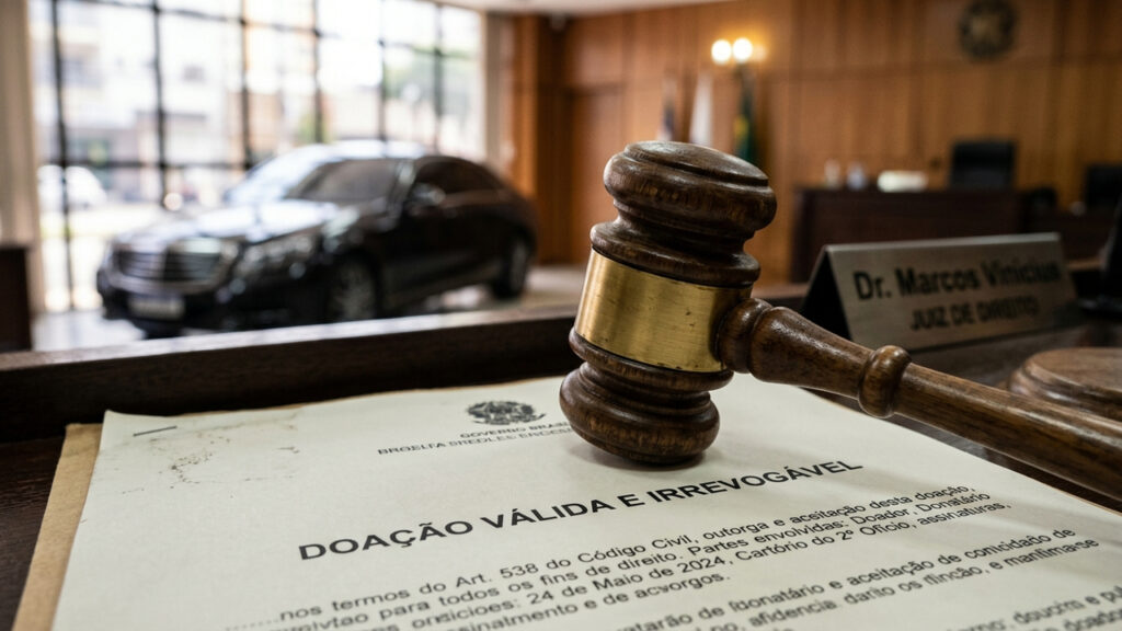 Homem de 65 anos dá carro de luxo para namorada de 22, tenta reaver o bem após briga e juiz determina que doação válida não pode ser anulada