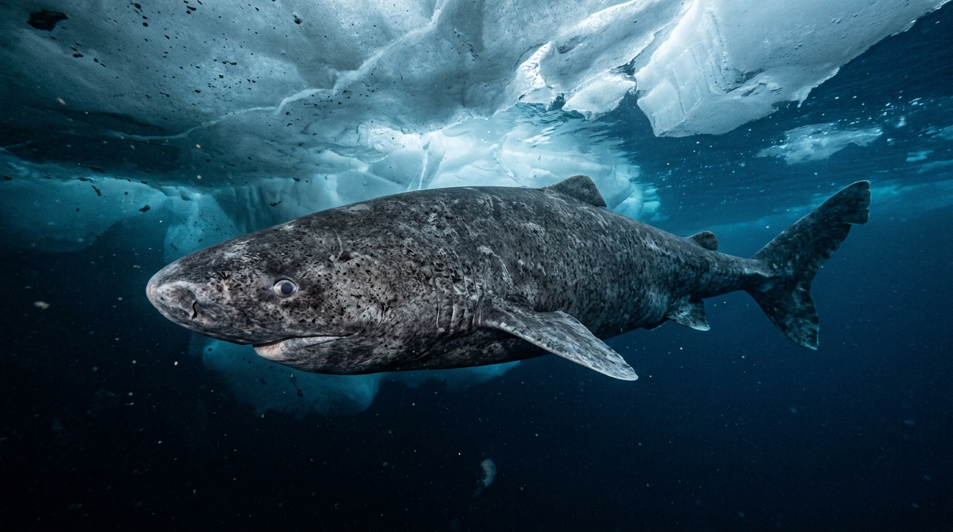 Cientistas fazem descoberta histórica: um tubarão de 399 anos, nascido em 1627 foi localizado no Oceano Ártico e bate recorde de longevidade entre vertebrados