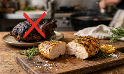Sem carne ressecada, nem borrachenta: o truque simples da salmoura rápida de 15 minutos para fazer peito de frango grelhado macio e suculento