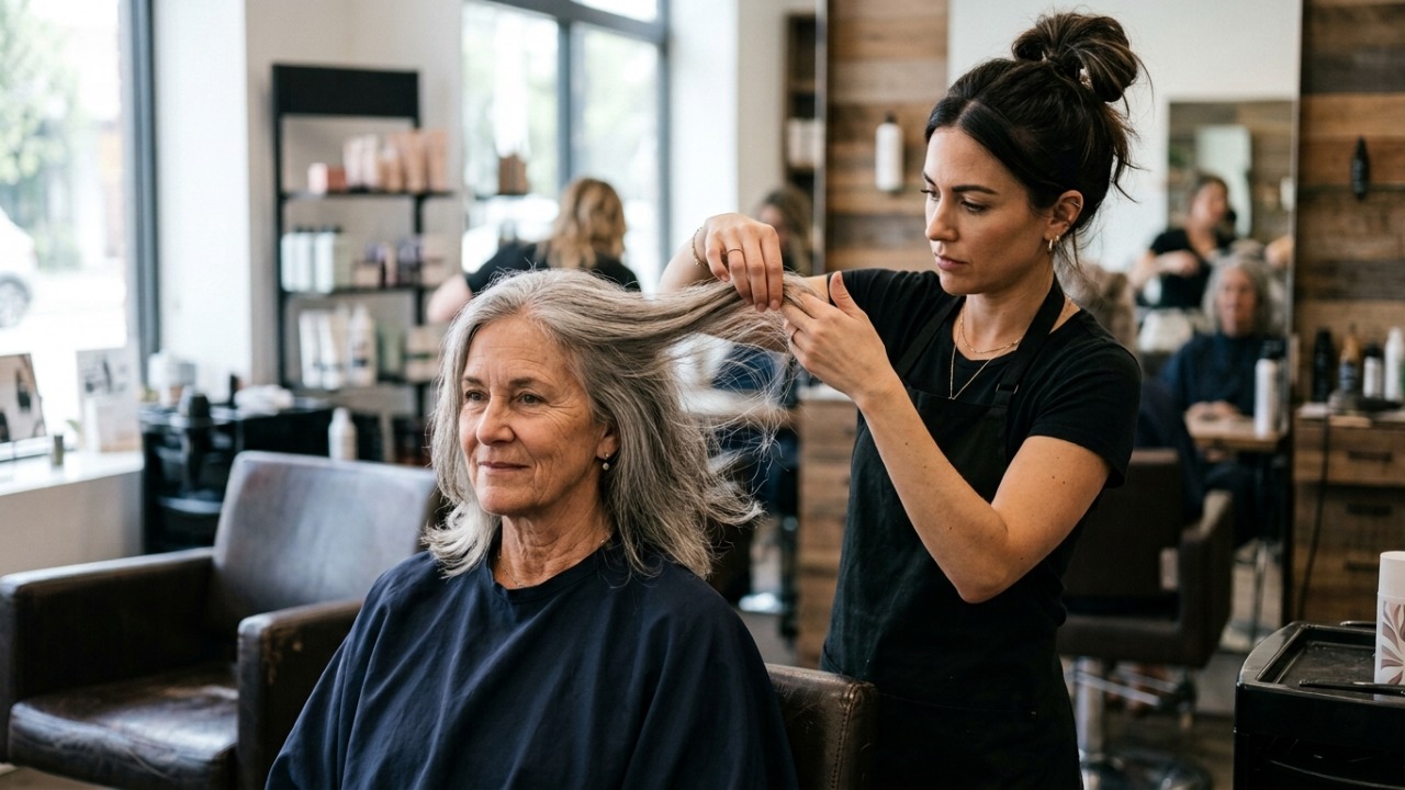 Cabeleireiros concordam: “Se o cabelo parece pesado e sem movimento depois dos 50, nem sempre falta volume; o comprimento escolhido pode estar puxando os fios para baixo”