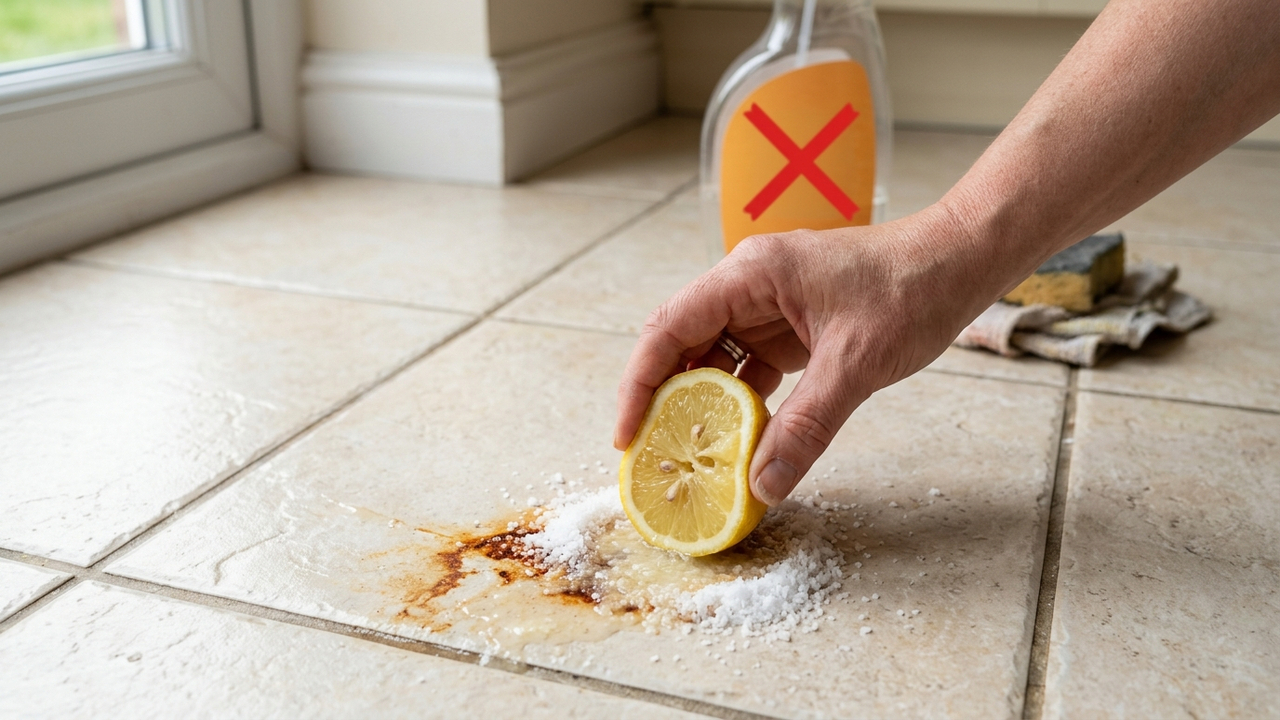 Sem produtos ácidos, nem danificar o esmalte: a melhor forma de tirar manchas antigas de ferrugem do piso de cerâmica com sal e limão