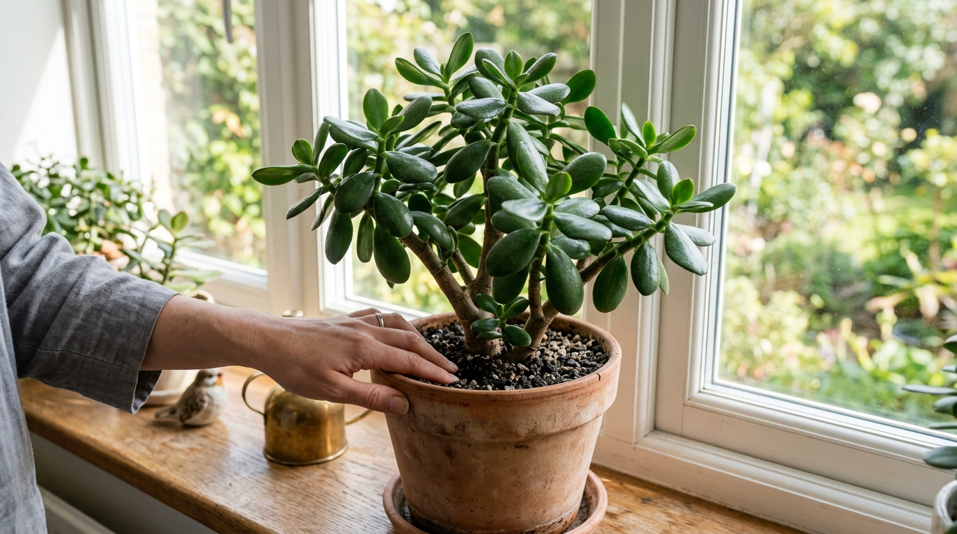 O que a planta-jade precisa na primavera para crescer sem perder o brilho: rega, luz e o erro que deixa as folhas moles e enrugadas