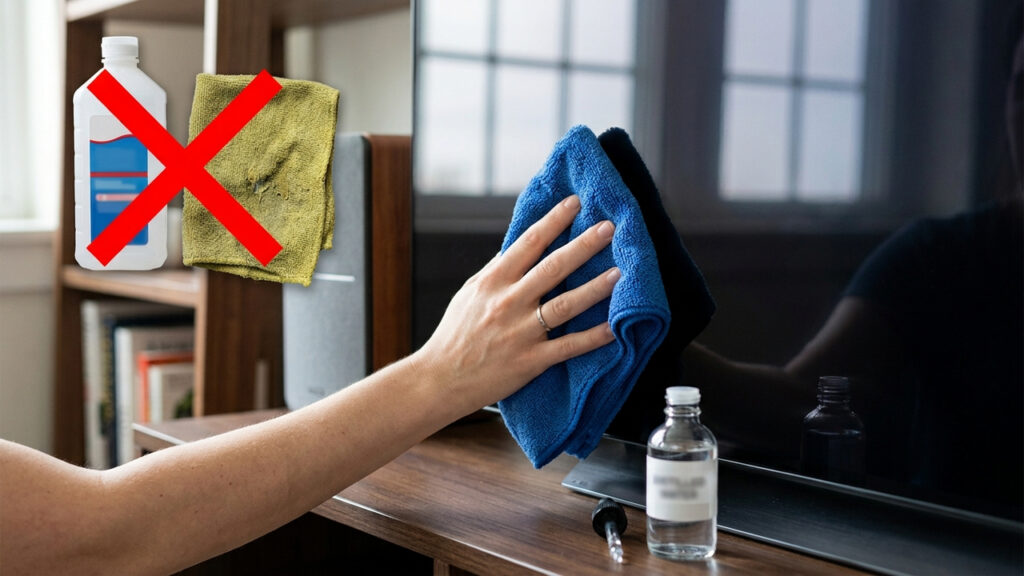 Sem álcool, nem panos ásperos: a melhor forma de limpar a tela da televisão sem riscar o painel usando apenas água destilada e microfibra