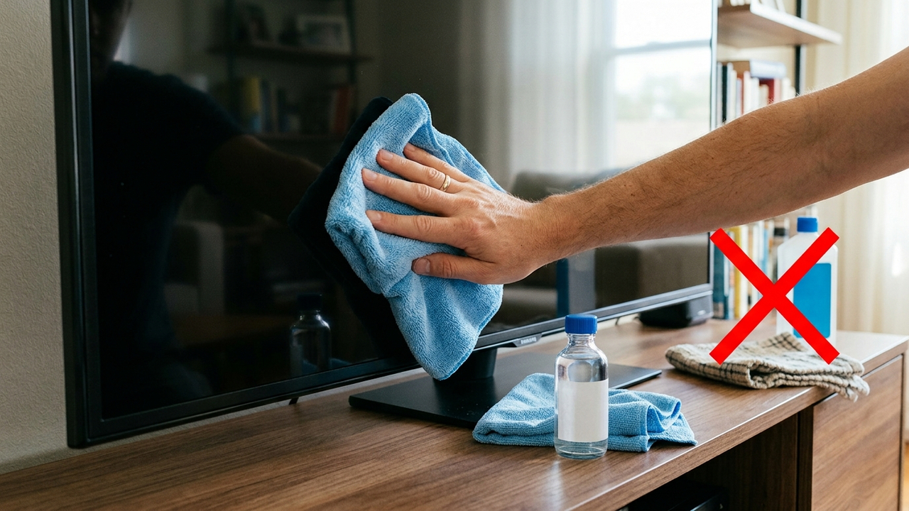 Sem álcool, nem panos ásperos: a melhor forma de limpar a tela da televisão sem riscar o painel usando apenas água destilada e microfibra