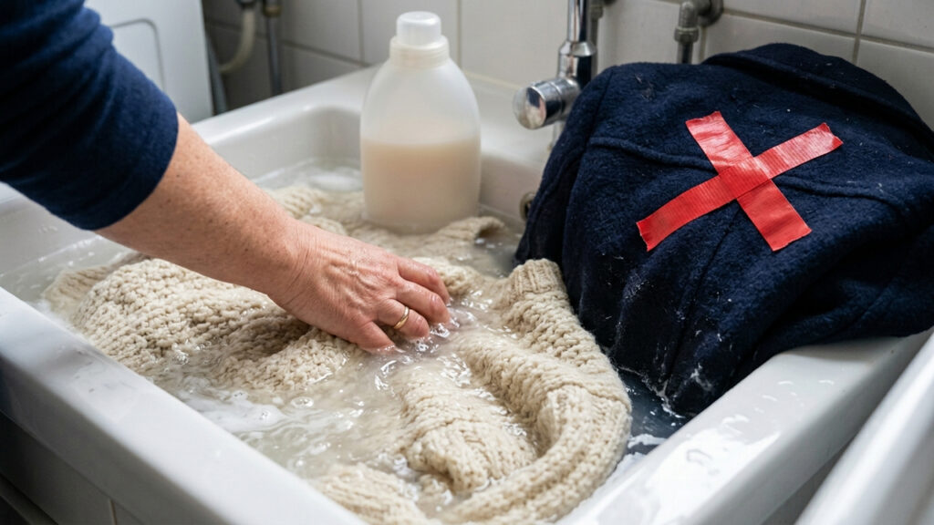 Sem jogar a peça fora, nem perder o casaco: a melhor forma de recuperar roupas de lã que encolheram usando condicionador de cabelo na água