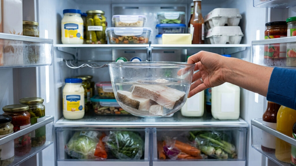 Trocar a água fria na geladeira a cada 4 horas: o método seguro para dessalgar bacalhau e carne-seca sem correr o risco de estragar a carne