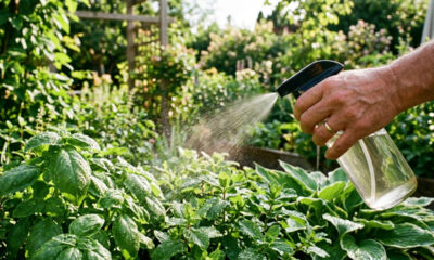Borrifar chá concentrado de folhas de goiabeira e pitangueira nas plantas: a infusão rica em taninos naturais que combate e previne o mofo foliar