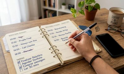 Segundo a psicologia, quem prefere agenda de papel ao calendário do celular pode apresentar mais atenção, organização e cuidado ao processar informações