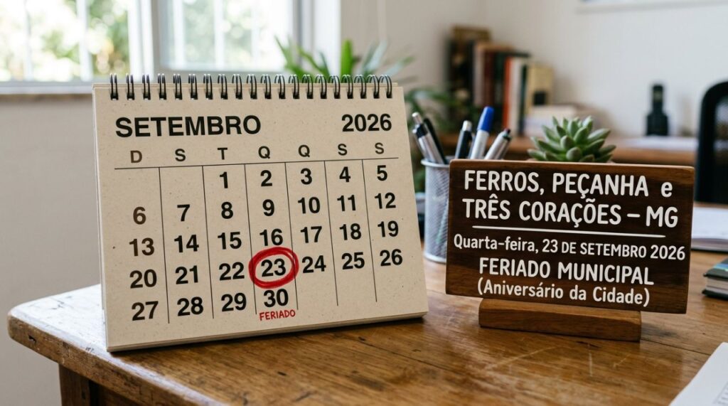 Estado confirma feriado nesta quarta-feira, 23 de setembro, e população terá descanso no meio da semana; veja como fica o funcionamento de escolas, bancos e repartições públicas