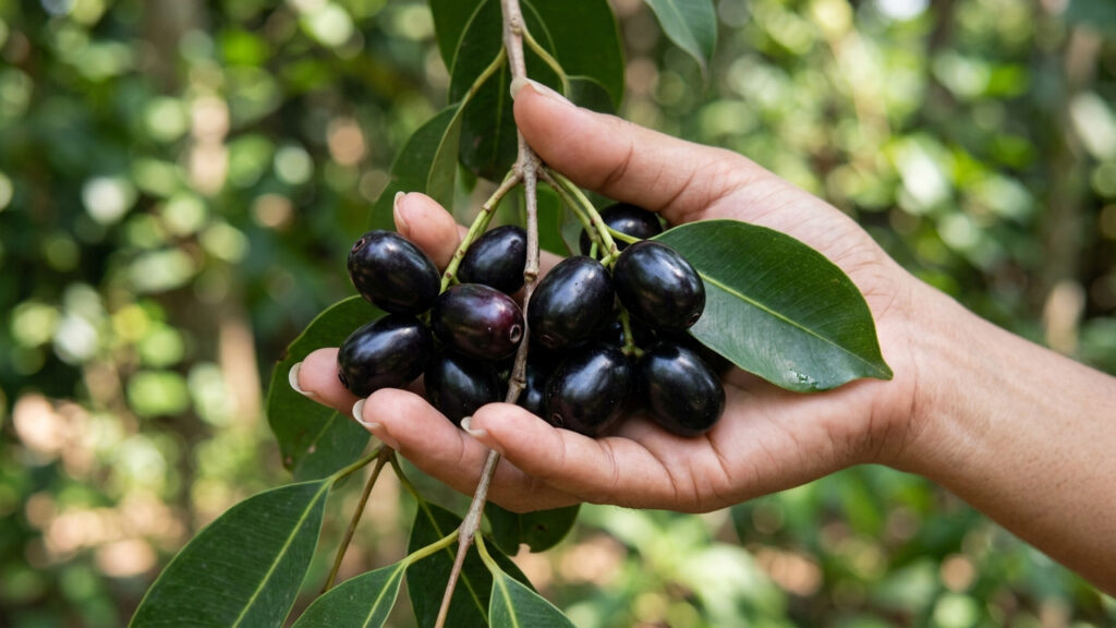 Adeus, amora: essa fruta de casca preta brilhante mancha os dentes e surpreende pela polpa com sabor exótico de açaí fresco com morango