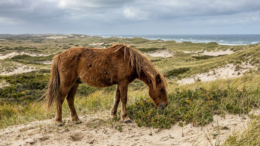 Em 1760, um comerciante deixou cavalos em uma ilha sem árvores no Atlântico e, 260 anos depois, centenas de descendentes selvagens ainda vivem livres por lá