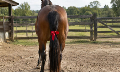 Laço vermelho no rabo do cavalo: entenda o significado desse sinal e o que fazer ao se aproximar de um animal usando