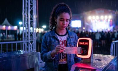 Fã paga R$ 3 mil a cambista na internet por ingresso de show, descobre bilhete falso na catraca e fica sem direito a reembolso pela lei