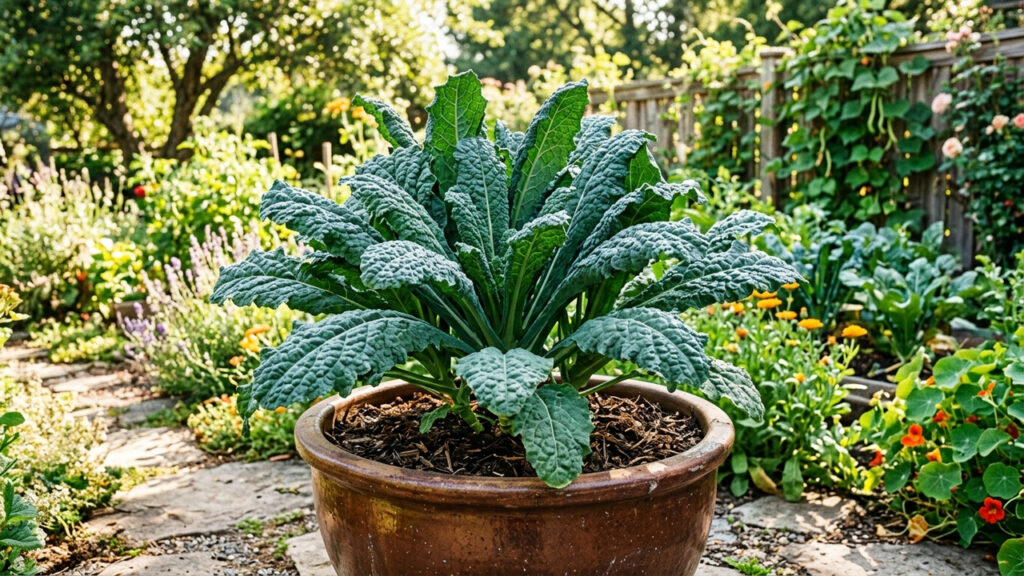 Como plantar couve-manteiga orgânica em vaso largo: o guia simples de rega e adubação para colher folhas gigantes e saudáveis toda semana