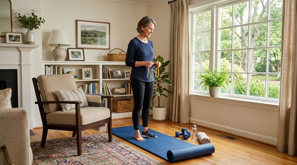 Se você tem mais de 50 anos, estes 5 exercícios simples ajudam a trabalhar força, equilíbrio e músculos do corpo inteiro sem exigir academia, aparelhos sofisticados ou equipamentos caros