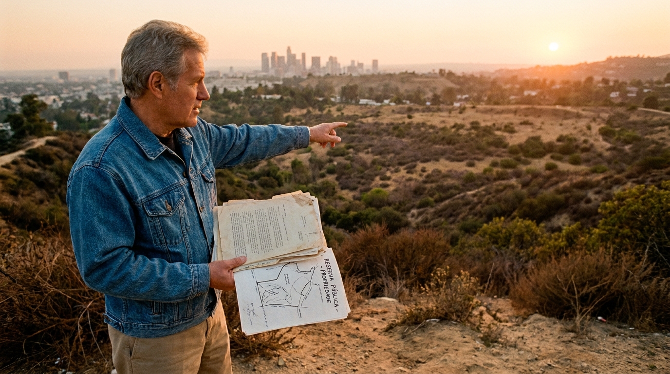 Em 1998, o apresentador de um programa de T V doou 30 hectares de terra em Hollywood Hills, avaliados em US$ 2 milhões, praticamente dobrando a área do parque local e protegendo trilhas e um corredor ecológico para veados e coiotes
