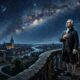 Frase de Immanuel Kant: “Duas coisas enchem a mente de admiração: o céu estrelado acima de mim e a lei moral dentro de mim.” Uma mensagem sobre consciência e humanidade