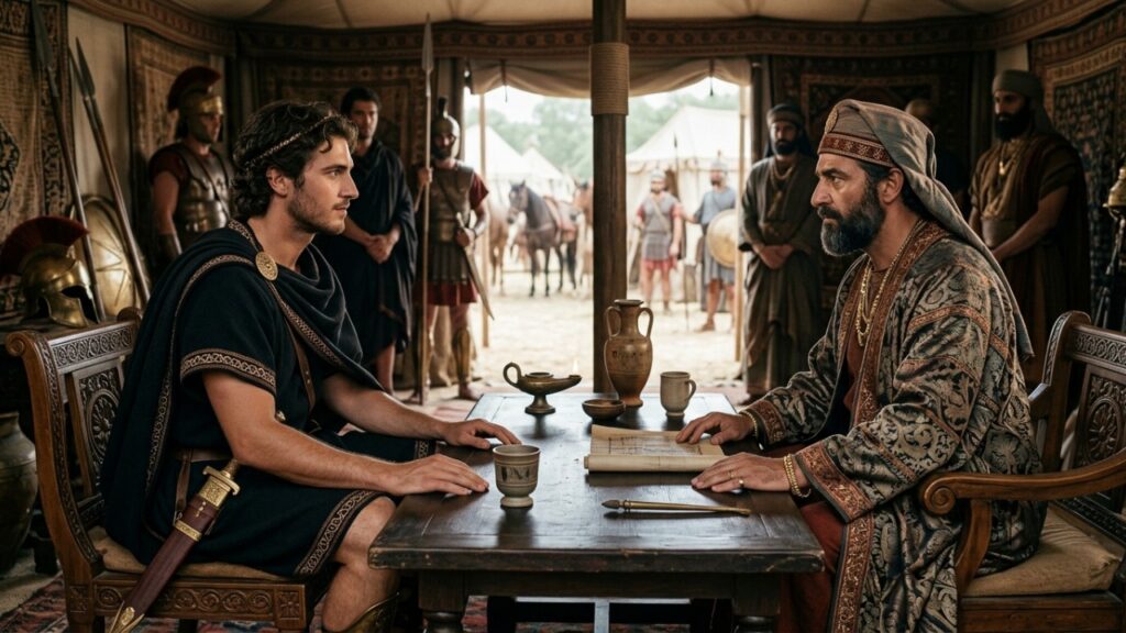 Alexandre, o Grande, conquistador, sobre evolução pessoal: "Uma das coisas que aprendi quando estava negociando foi que, enquanto eu não mudasse a mim mesmo, não conseguiria mudar os outros." A lição sobre liderança mostra por que tentar mudar os outros pode começar com uma mudança em si mesmo