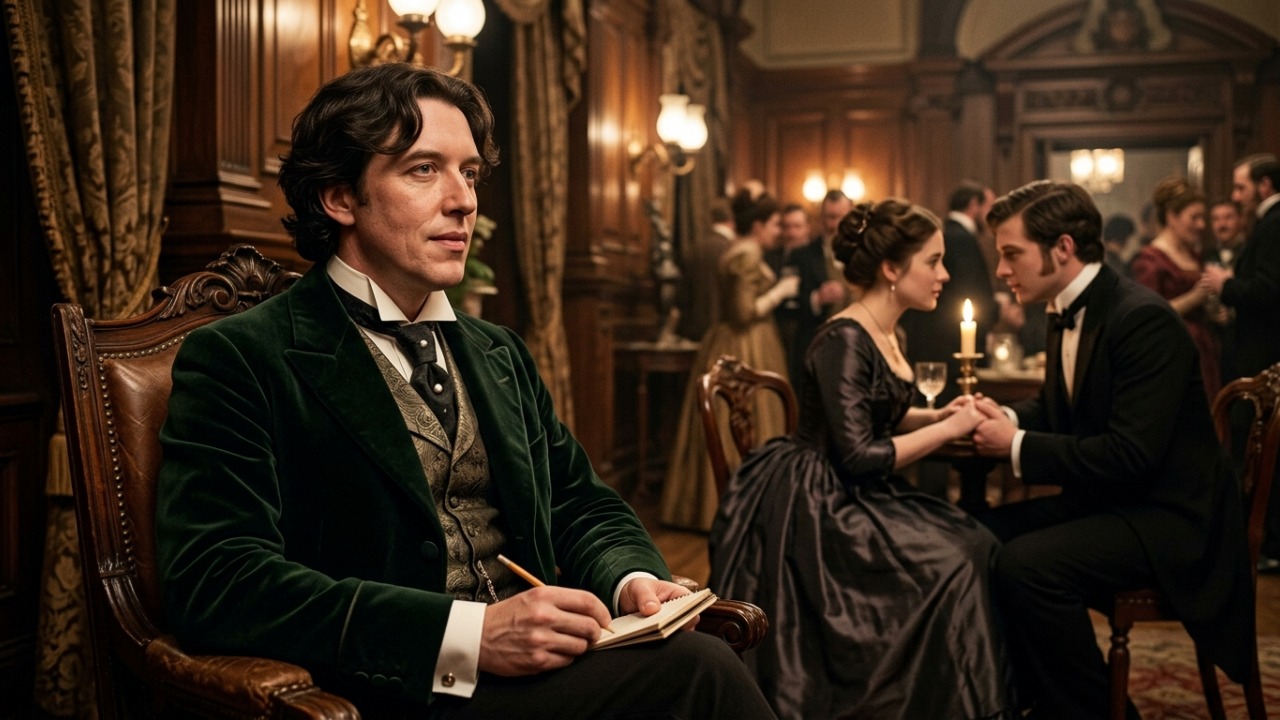 Frase de Oscar Wilde sobre o amor: “Um homem pode viver feliz com qualquer mulher, desde que não a ame.” Uma reflexão irônica sobre paixão e felicidade