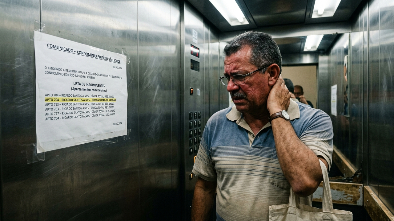Síndico afixa lista com nomes de vizinhos inadimplentes no elevador e condomínio é condenado a indenizar moradores em R$ 10 mil cada por vexame