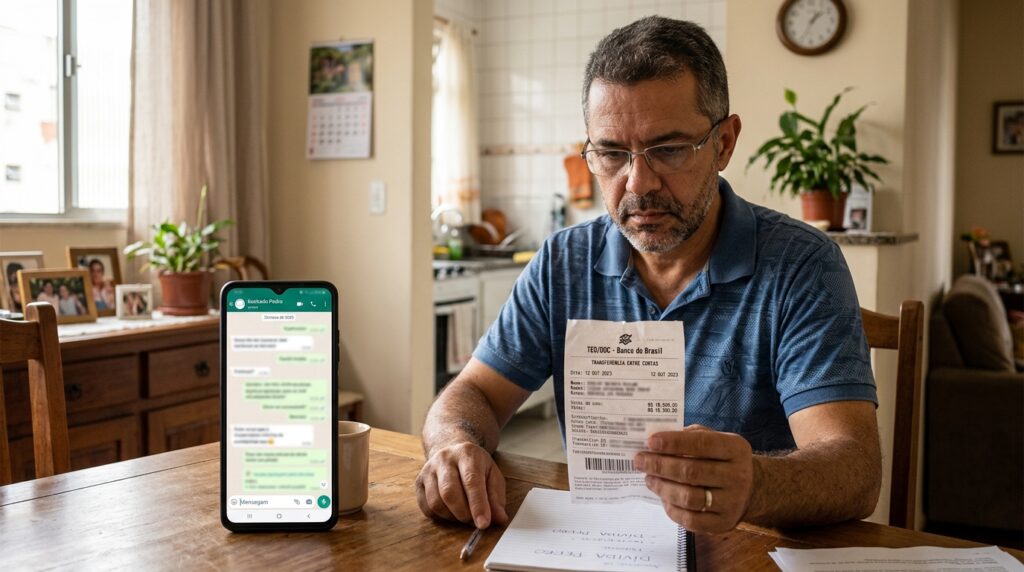 Homem empresta R$ 40 mil ao cunhado só no combinado verbal, o dinheiro nunca volta e ele descobre que, sem contrato, ainda pode cobrar a dívida se juntar provas de mensagens e transferências