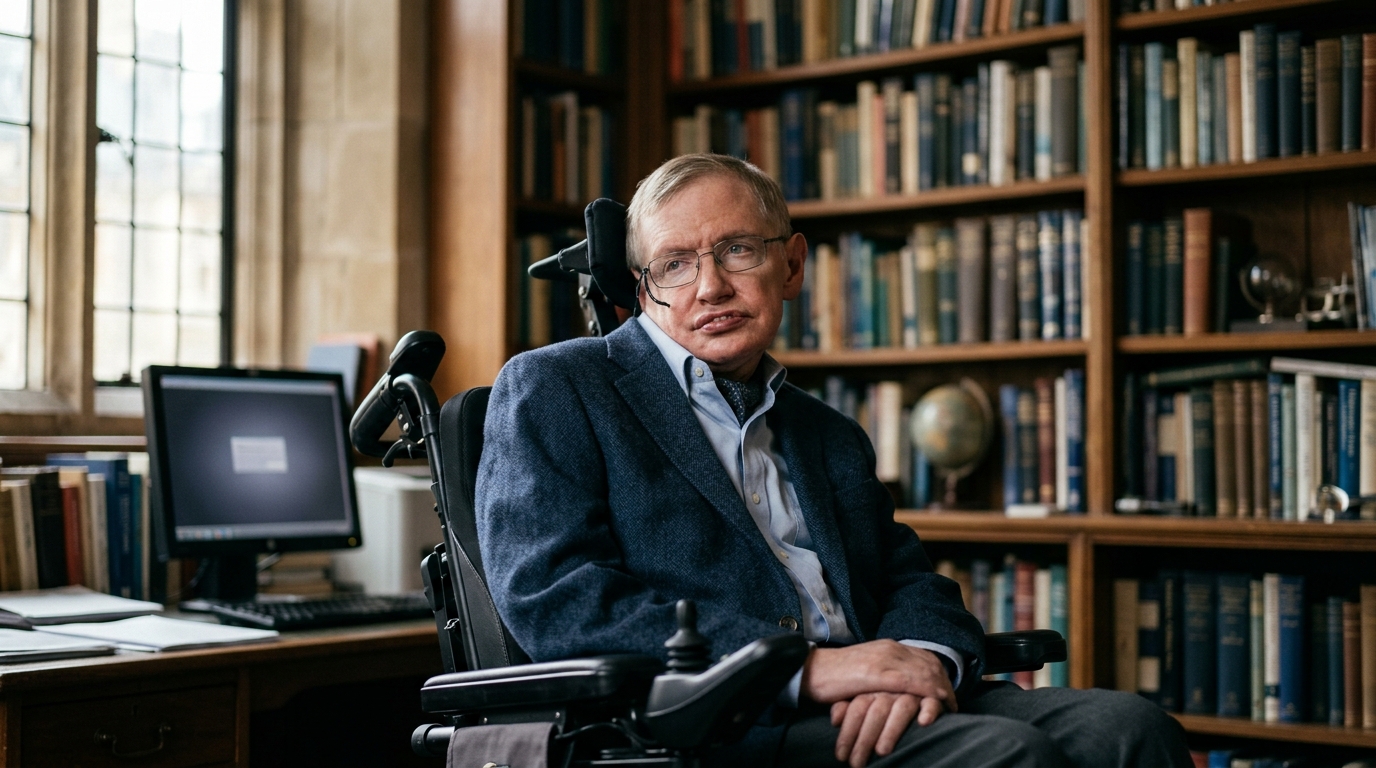 Stephen Hawking, cientista, sobre a criatividade: “As pessoas tranquilas e silenciosas são aquelas que têm as mentes mais fortes e barulhentas.”