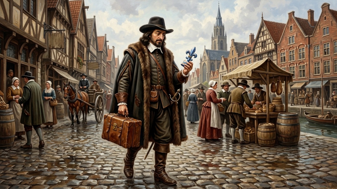 Frase de Descartes do dia: “Quem passa tempo demais viajando acaba se tornando estrangeiro em seu próprio país.” Uma reflexão sobre o risco de se afastar demais das próprias referências