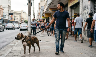 Tutor passeia com pitbull sem focinheira na rua, cão mata poodle de vizinho e dono responde na polícia além de pagar indenização de R$ 8 mil