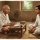 Frase de Mahatma Gandhi, pai da nação indiana: “Felicidade é quando o que você pensa, o que você diz e o que você faz estão em harmonia.” Uma lição sobre coerência, paz interior e escolhas