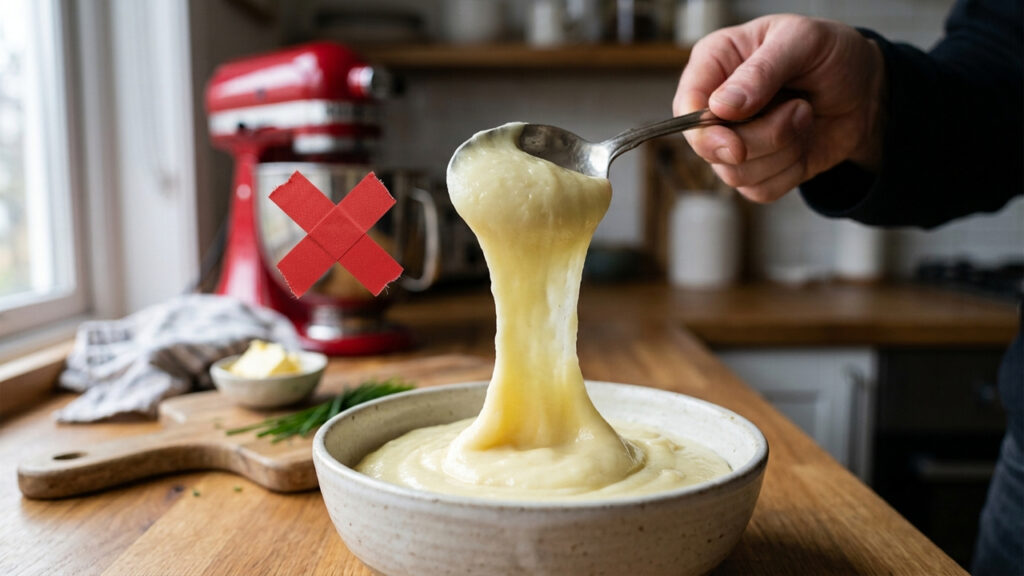 O segredo dos chefs de cozinha para um purê de batatas perfeitamente liso, elástico e aveludado sem a necessidade de usar batedeira