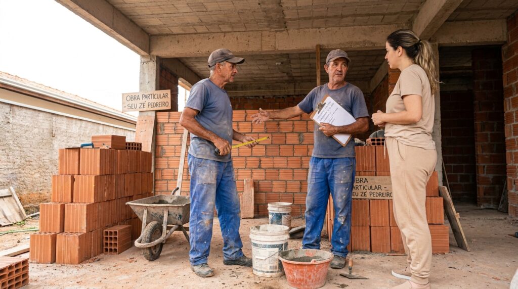 O que faz, quanto ganha, quantas horas trabalha e quantos dias de férias tem um pedreiro autônomo que trabalha por empreitada?