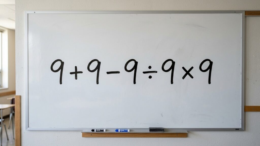 Só quem prestou atenção nas aulas de matemática vai saber quanto é 9 + 9 - 9 ÷ 9 × 9 sem calculadora