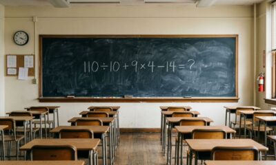 Uma conta curta pode revelar se você ainda lembra da matemática: 110 ÷ 10 + 9 × 4 − 14