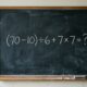 A maioria começa pela parte errada: (70 – 10) ÷ 6 + 7 × 7