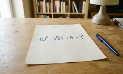 Poucos conseguem fazer de cabeça sem errar: 10² − √81 + 5