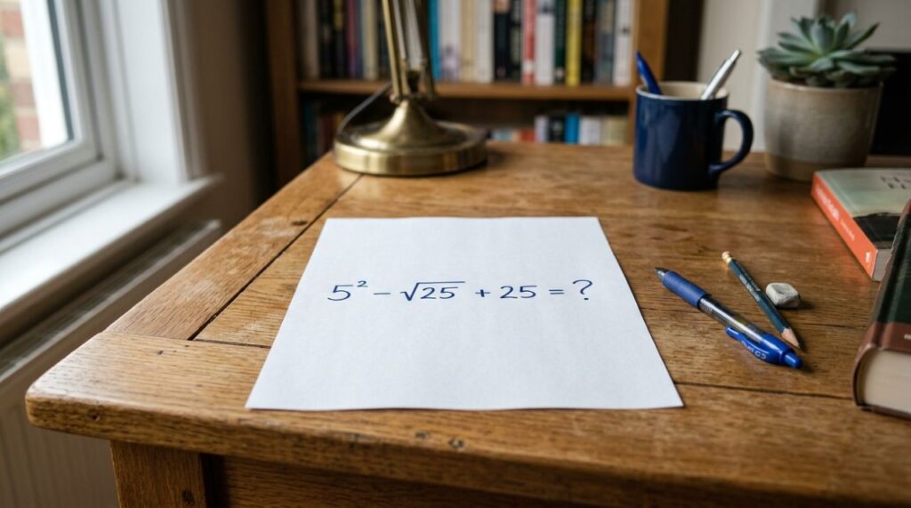 Desafio nostálgico: quem estudou nos anos 90 consegue resolver 5² − √25 + 25