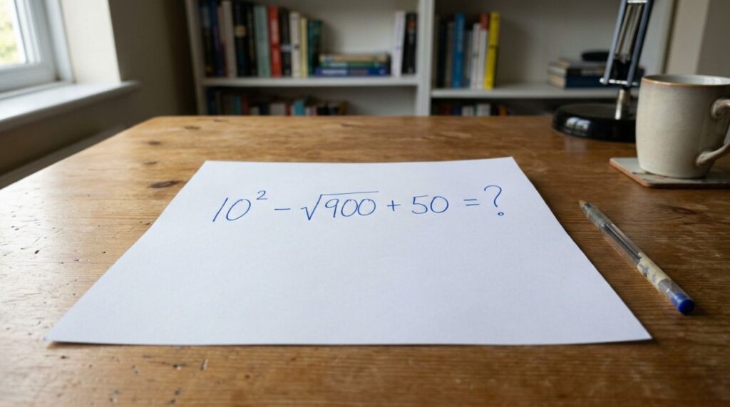 Desafio nostálgico: quem estudou nos anos 90 consegue resolver 10² − √900+ 50