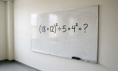 Desafio rápido de matemática pode confundir até quem é bom com números (18 + 12)² ÷ 5 + 4²