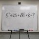Teste sua memória escolar com esta expressão: 5² ÷ 25 + √81× 8