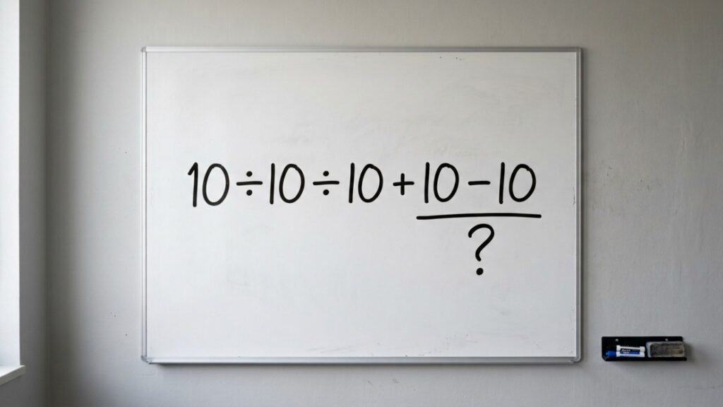 Você ainda lembra a regra da escola? Resolva 10 × 10 ÷ 10 + 10 - 10 e veja se chega à resposta certa na primeira tentativa
