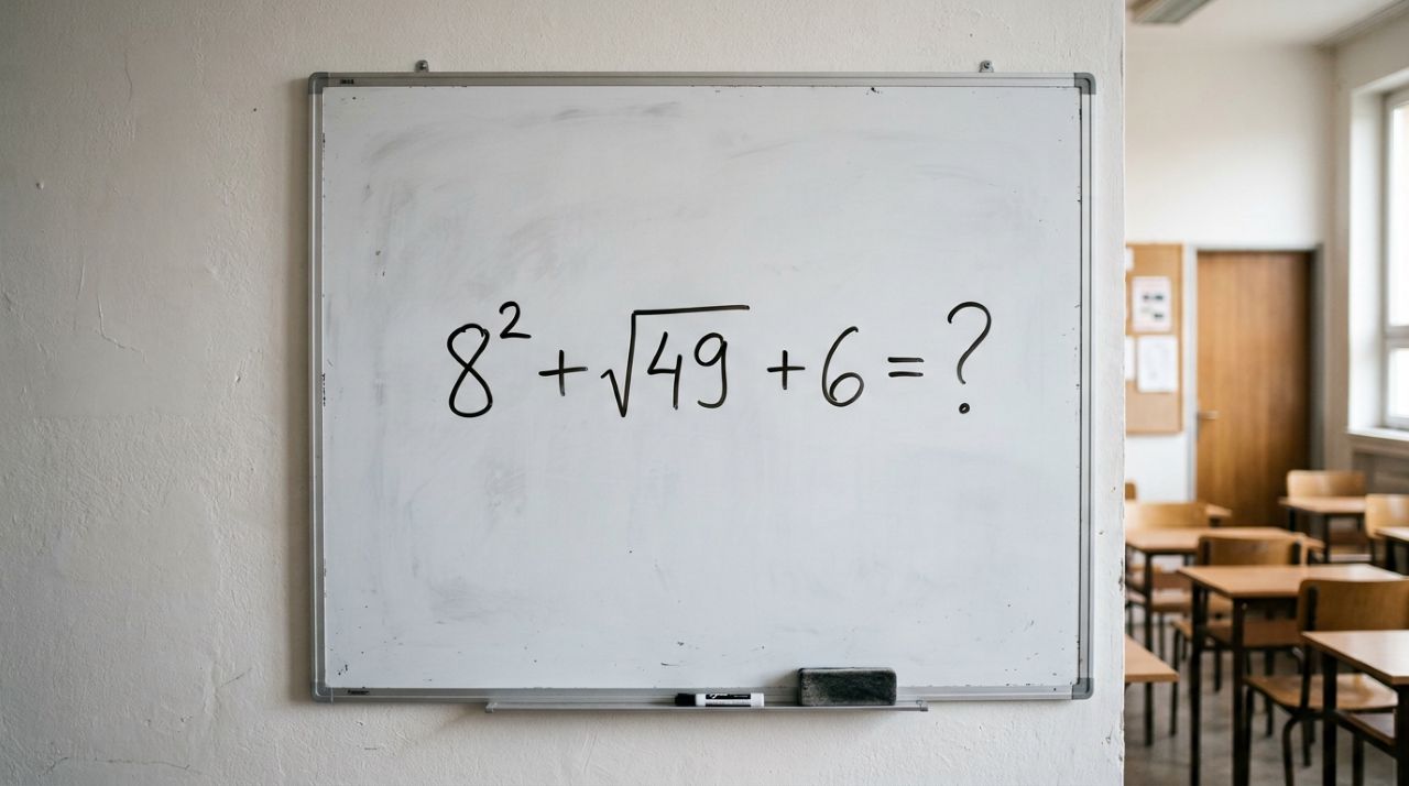 Desafio nostálgico: quem estudou nos anos 90 consegue resolver 8² − √49 + 6