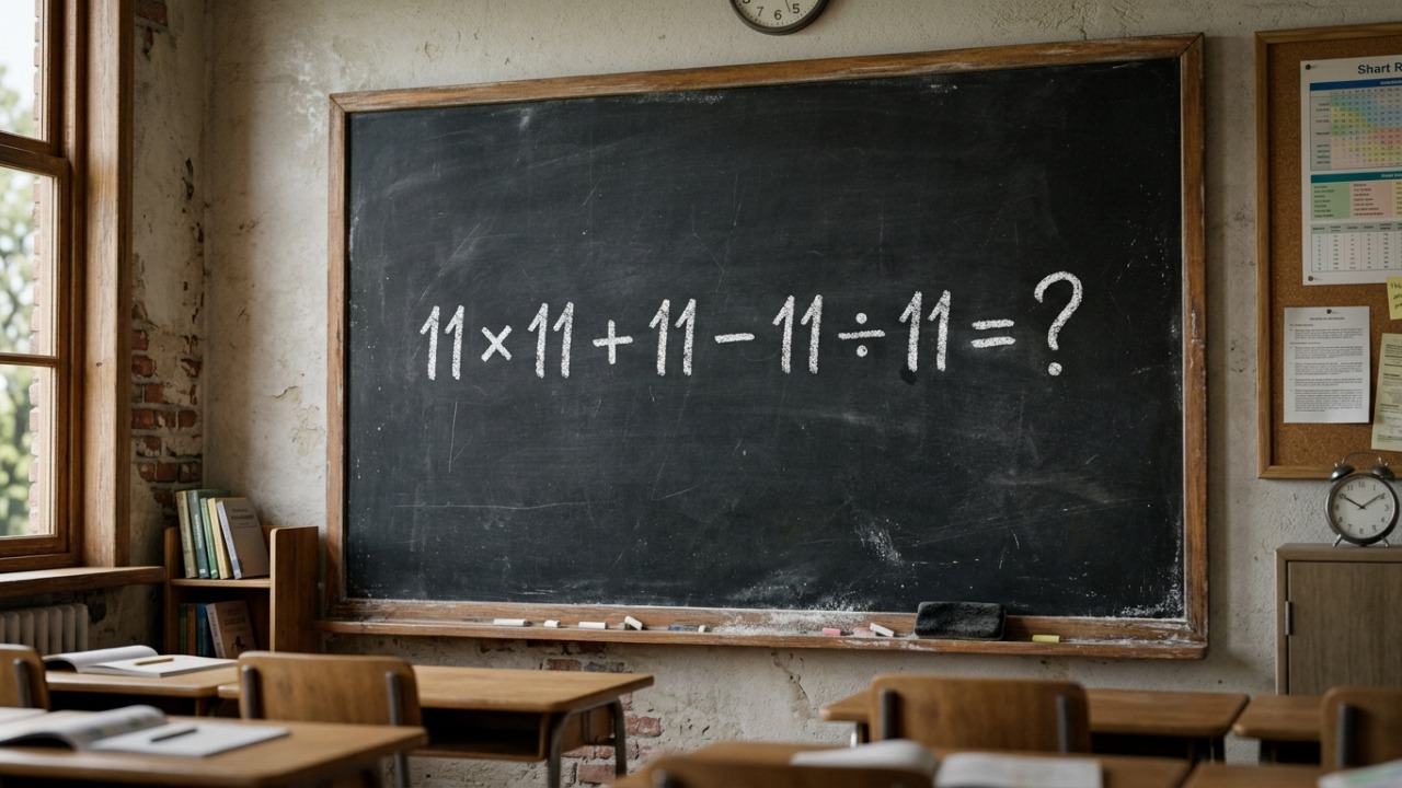 Só os mais rápidos conseguem acertar 11 × 11 + 11 - 11 ÷ 11 logo na primeira tentativa