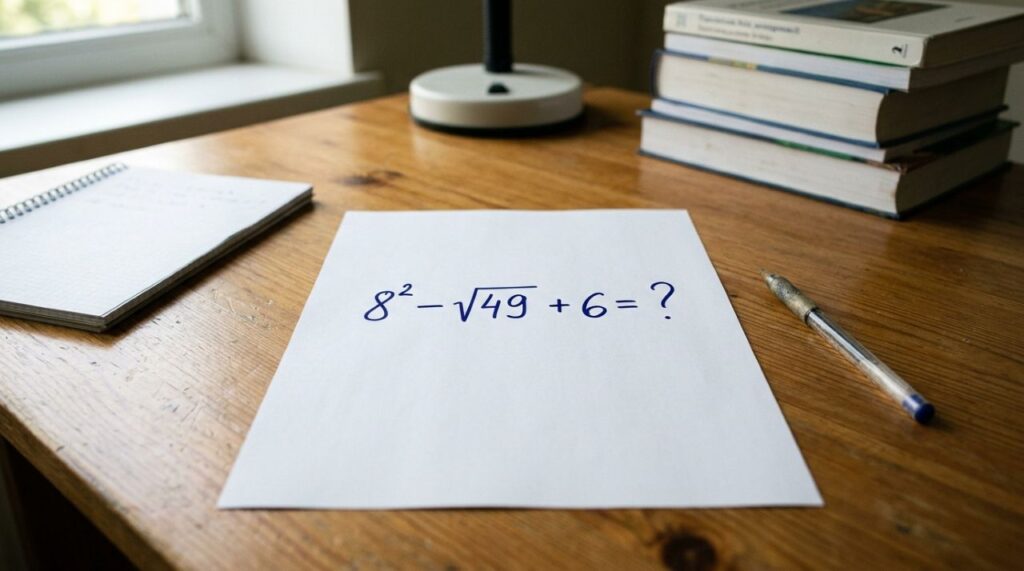 Desafio nostálgico: quem estudou nos anos 90 consegue resolver 8² − √49 + 6