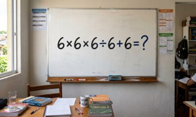 Parece fácil porque só tem o número 6, mas quanto é 6 × 6 - 6 ÷ 6 + 6?