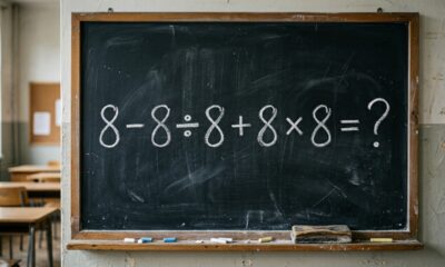 Muitos aprenderam esta regra quando eram crianças, mas hoje erram: quanto é 8 - 8 ÷ 8 + 8 × 8?