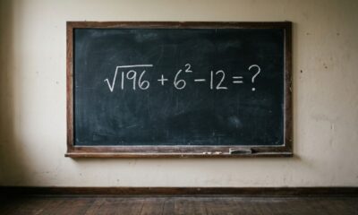 Esta conta parece infantil, mas adultos ainda discutem a resposta: √196 + 6² − 12