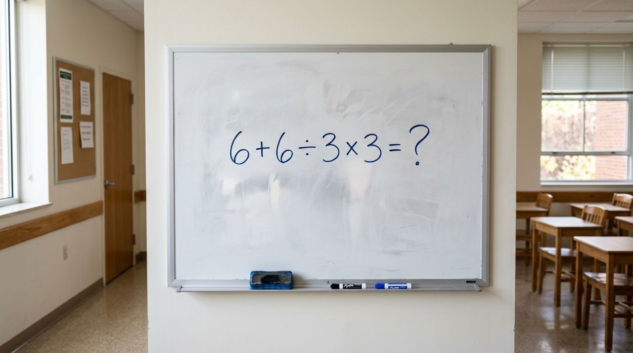 Parece uma conta básica, mas muita gente esquece uma regra: 6 + 6 ÷ 3 × 3